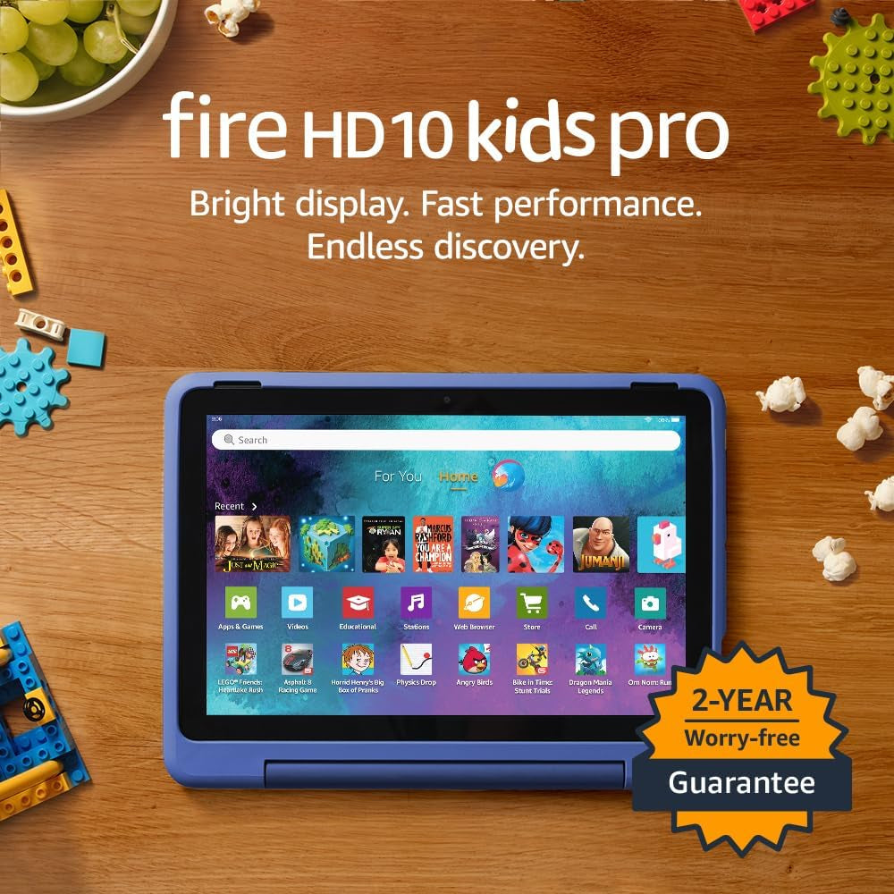 Fire HD 10 Kids Pro Tablet | Ages 6–12, 10.1" Brilliant Screen, Long Battery Life, Parental Controls, Slim Case, 2023 Release, 32 GB, Nebula