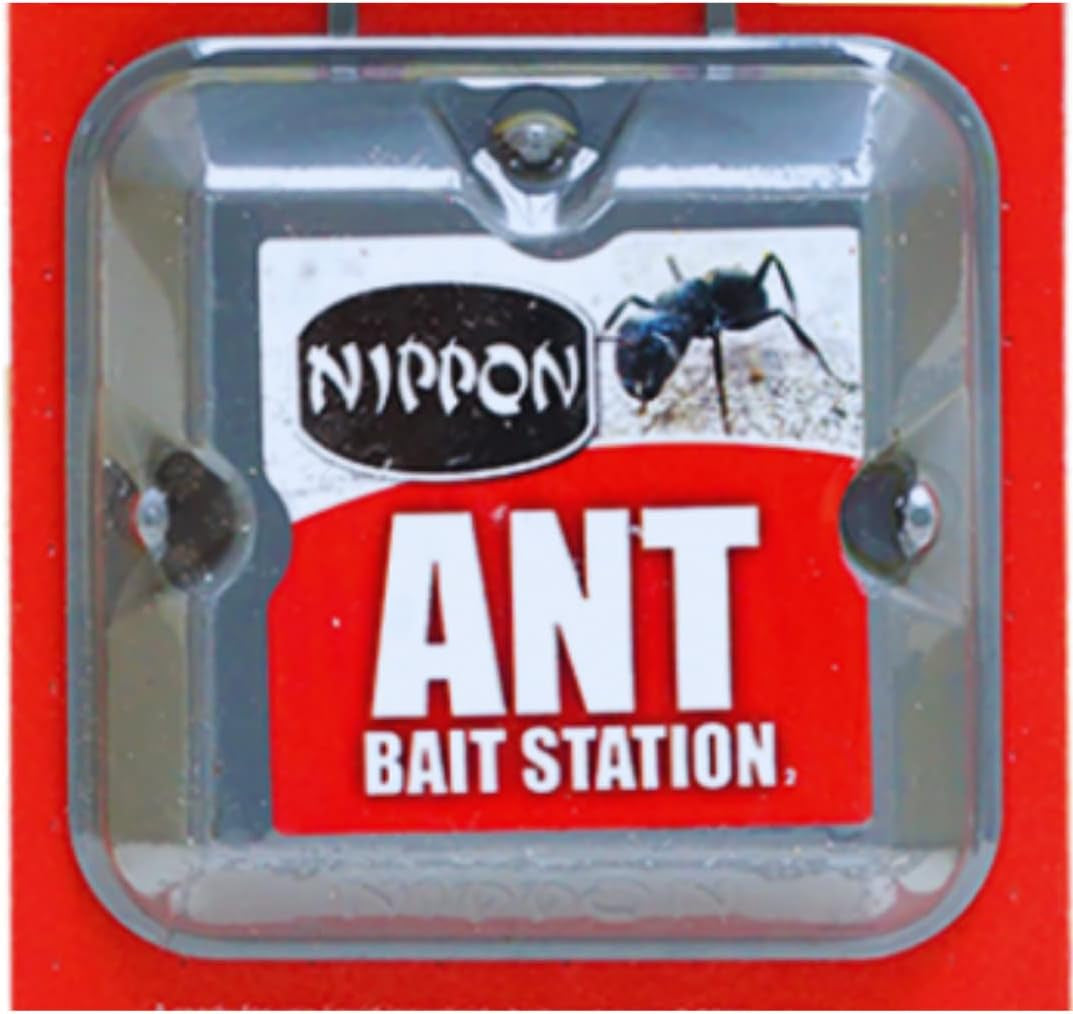 2 X Nippon Ant Bait Station Twin - Nippon Ant Killer Ant Bait Station Outdoor, Ant Nest Killer Bait Stations Also Use as Ant Killer Indoor, Home, Garden (Ant Traps)