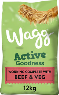 Thumbnail for Active Goodness Complete Dry Adult Dog Food Beef & Veg 12Kg - for All Active Working Dog Breeds