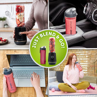 Thumbnail for Blend Active Personal Blender & Smoothie Maker | 350W | 1 Portable Blend Active Bottle (600Ml) | Leak Proof Lid | Black & Gold [VBL251]