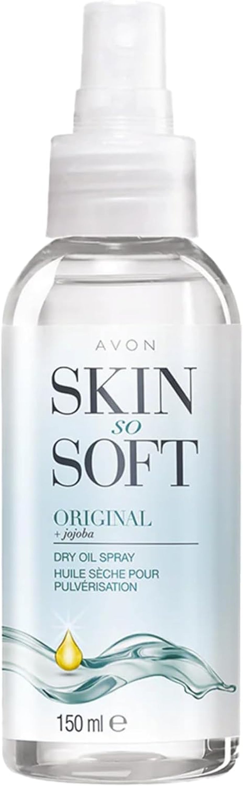 Skin so Soft Dry Oil Spray 150Ml | Locks in Moisture | Formulated with Jojoba Oil and Vitamin E | Quick Dry Formula | Cruelty Free,Clear