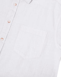 Thumbnail for Men'S Short Sleeve Linen Shirt Regular Fit Casual Summer Beach Shirt with Pocket