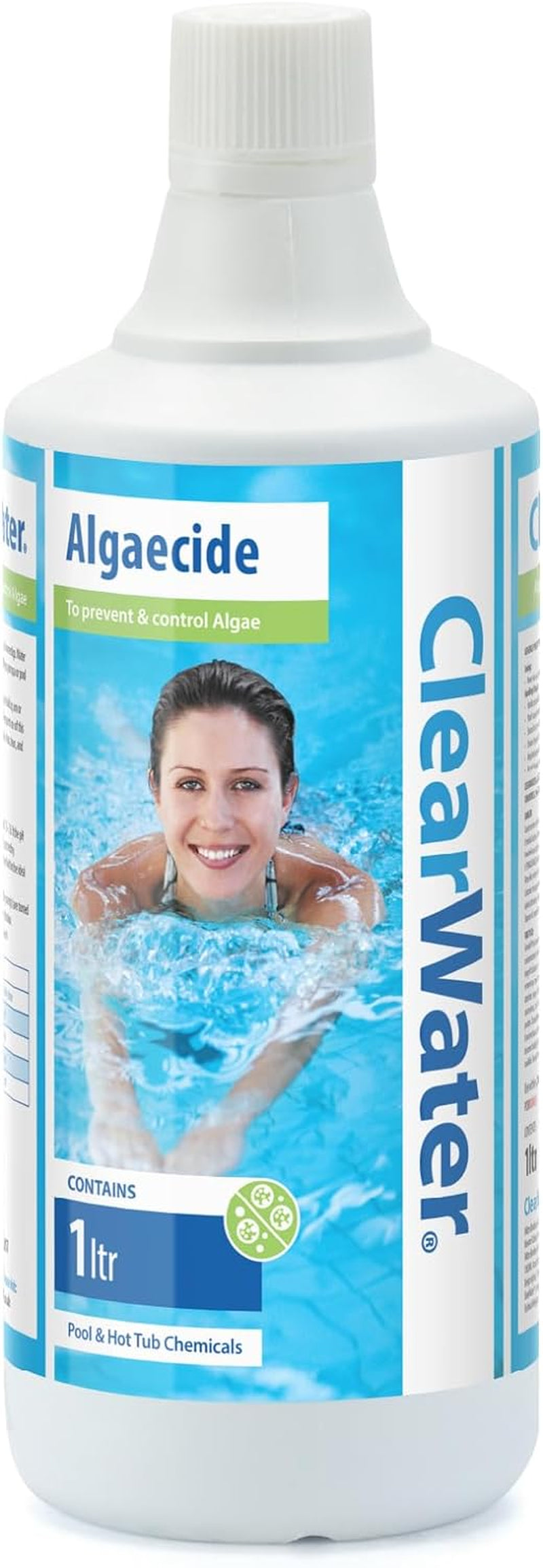 CH0006 Algaecide Algae Remover for Swimming Pool and Spa Hot Tub Water Treatment, Highly Effective Formula, 1 Litre