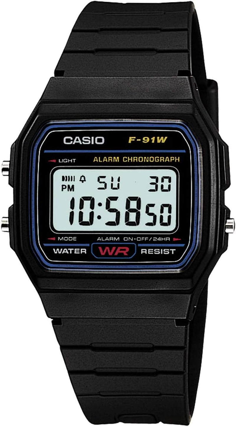 STANDARD DIGITAL WATCH with LED-LIGHT F-91W-1JF