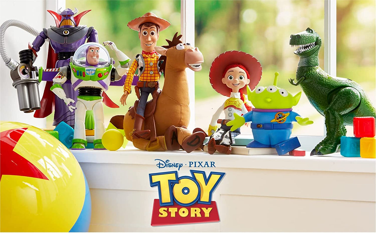 Official Woody Interactive Talking Action Figure from Toy Story 4, 35Cm/15”, Features 10+ English Phrases, Interacts with Other Figures and Toys, Laser Lights, Suitable for Ages 3+