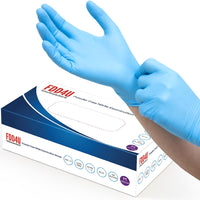 Thumbnail for Disposable Nitrile Gloves, Powder Free, Blue, Size M (Pack of 100 Pieces)