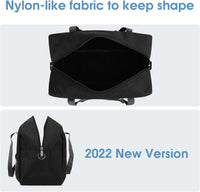 Thumbnail for For Ryanair Airlines Underseat Cabin Bag 40X20X25 Foldable Travel Duffel Bag Holdall Tote Carry on Luggage Overnight for Women and Men 20L (Black (With Shoulder Strap))