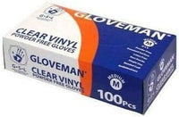 Thumbnail for Gloveman Clear Vinyl Gloves (Box of 100) (Medium)