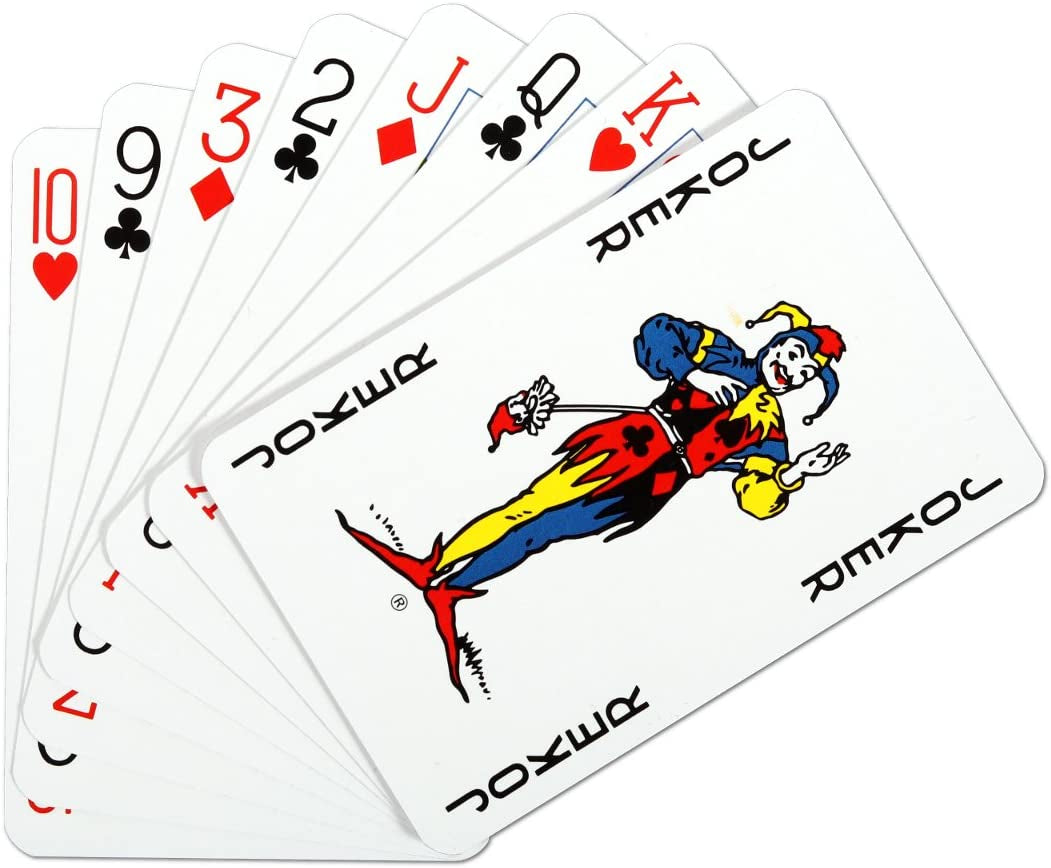 Playing Card Game, Play with the Classic Red and Blue Twin Pack, Great Travel Companion, Gift and Toy for Boys, Girls and Adults.