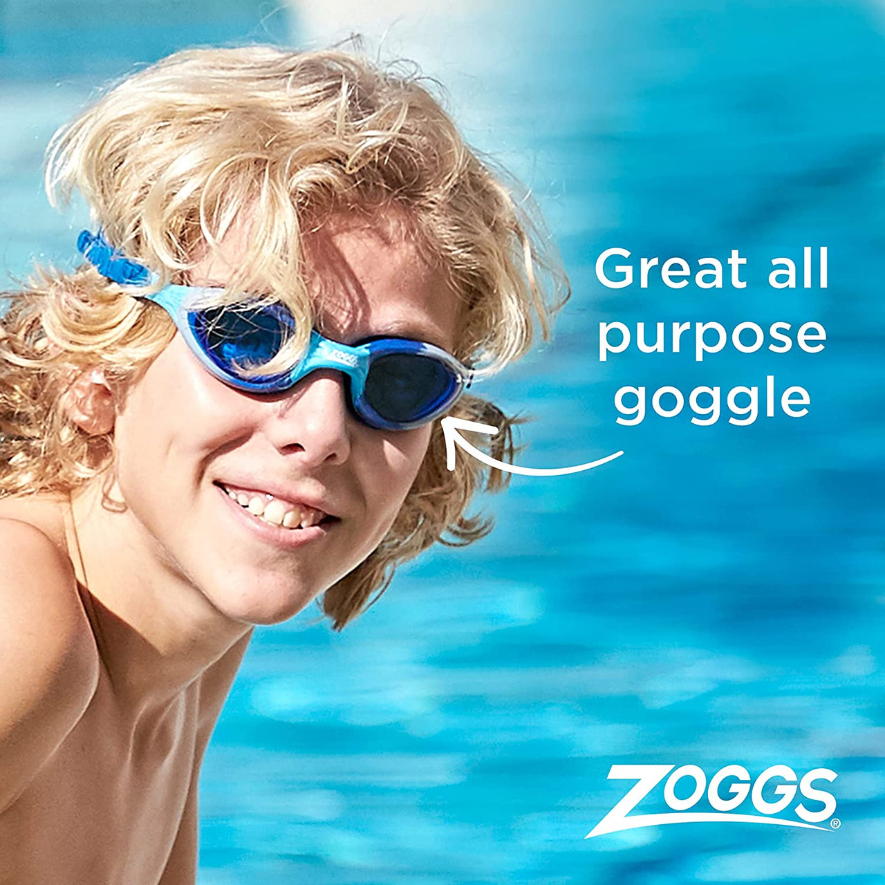 Super Seal Kids Swimming Goggles, UV Protection Swim Goggles, Quick Adjust Split Yoke Comfort Strap, Fog Free Clear Swim Goggle Lenses,  Goggles Kids 6-14 Years