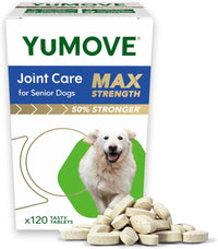 Thumbnail for Senior MAX Strength | Maximum Strength Joint Supplement for Older, Stiff Dogs with Glucosamine, Chondroitin, Green Lipped Mussel | Aged 9+ | 120 Tablets