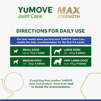 Thumbnail for Senior MAX Strength | Maximum Strength Joint Supplement for Older, Stiff Dogs with Glucosamine, Chondroitin, Green Lipped Mussel | Aged 9+ | 120 Tablets