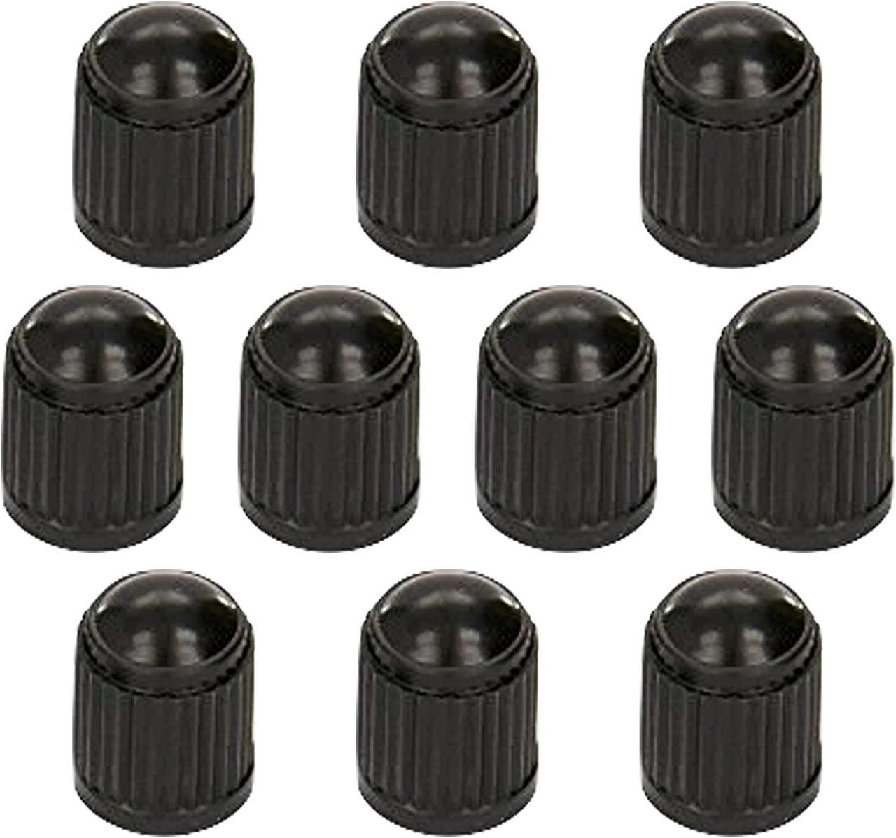 10Pcs Tyre Valve Cap/Plastic Dust Caps/Cover Black for Universal Fit Schrader Valves Commonly Used on Car Tyres, Bikes, Bicycles, Motorbikes Prams and Wheelbarrows by  (10 Valve Caps)