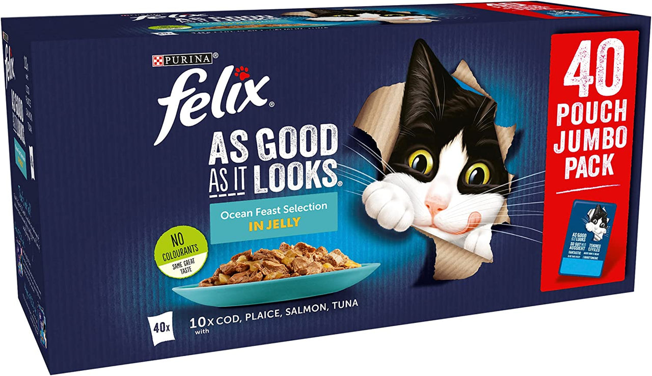 as Good as It Looks Ocean Feasts Cat Food 100 G (Pack of 40)