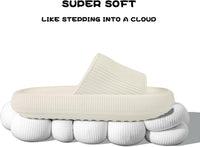 Thumbnail for Sliders Cloud Slippers Women Men，Non-Slip Mens Womens Slippers Cloud Sliders，Soft Flip Flops with Thick Sole for Shower Bathroom Pool Beach