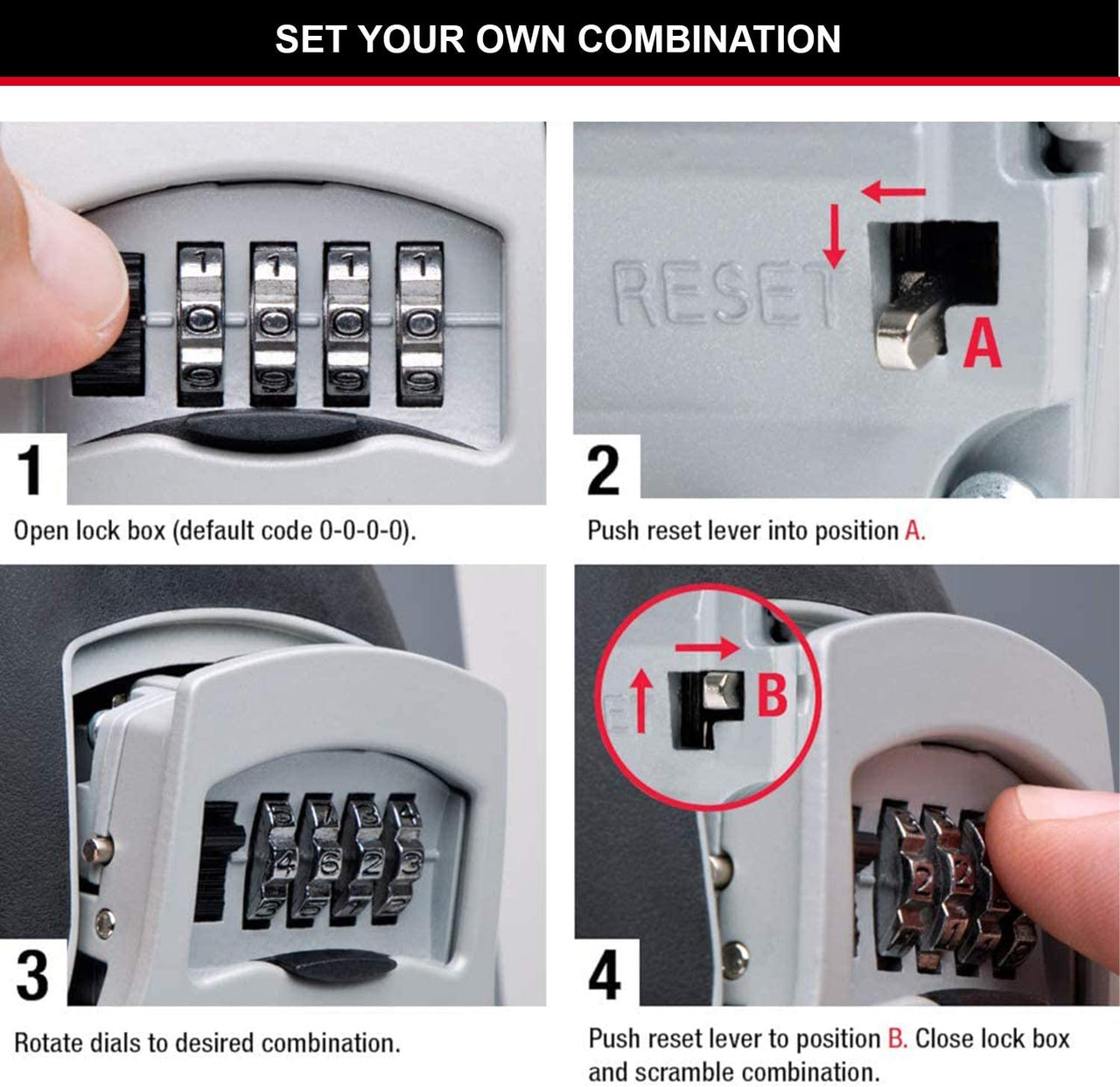 Key Safe Wall Mounted, Medium 85 X 119 X 36 Mm, Outdoor, Mounting Kit, for Home Office Industries Vehicles, Black & Silver