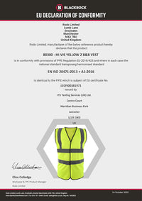 Thumbnail for Men'S Hivisible Reflective Jacket High Visibility Waistcoat-Yellow, Large