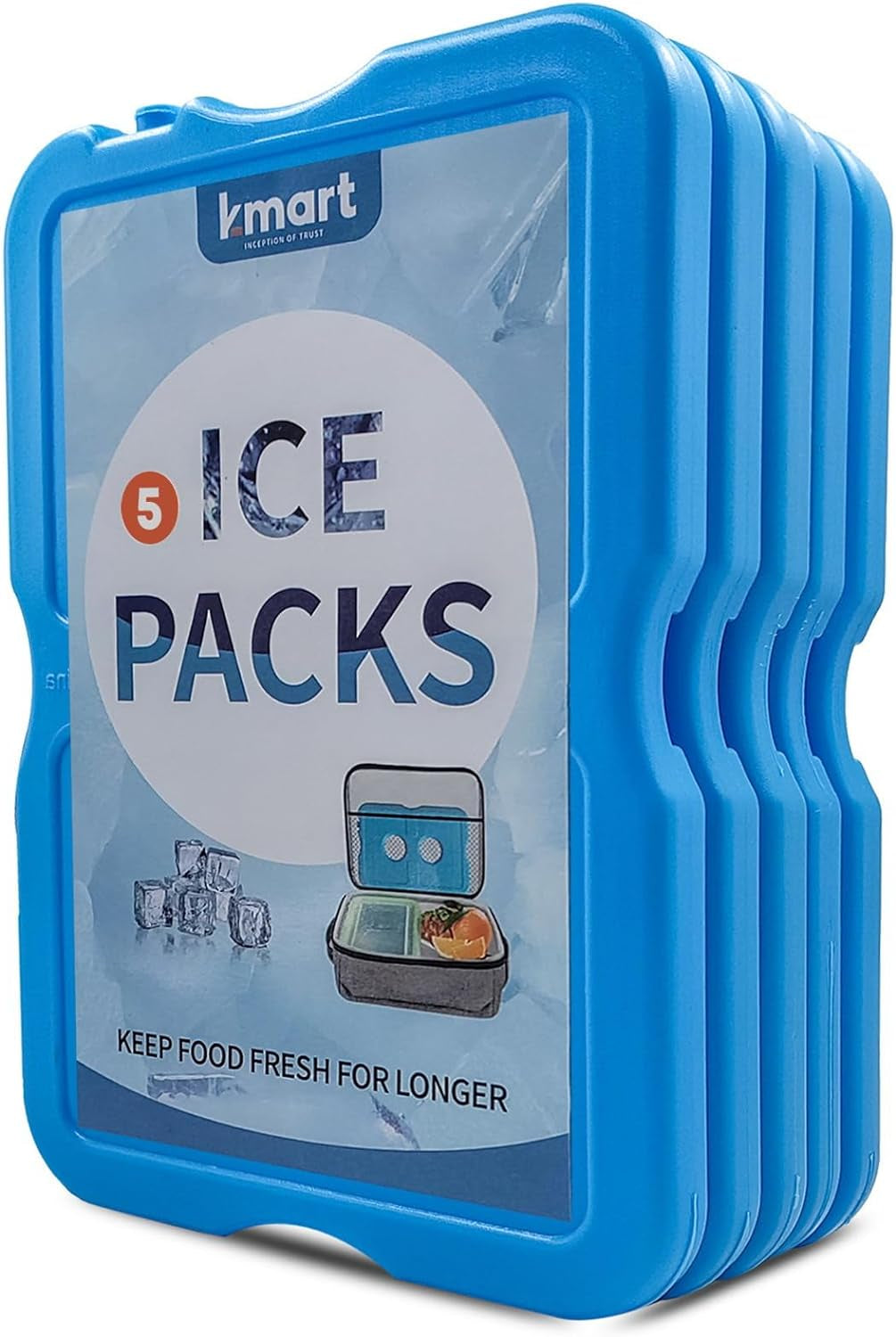 Ice Packs for Cool Box - Slim, Reusable & Bpa-Free Freezer Blocks | Long-Lasting, Quick Freeze | Perfect for Picnic, Camping, Beach & Outdoor Sports