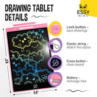 Thumbnail for Kids 2 Pack LCD Writing Tablet 8.5 Inch Drawing Tablet Doodle Pad for Kids Writing Led Drawing Tablet Led Drawing Pad Kids Magic Lcd Drawing Tablet Writing Magic Board for Boys Girls