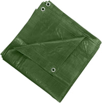 Thumbnail for 3 X 4 M Green Tarpaulin Cover, Waterproof, Weatherproof, Frost-Resistant, UV Protection, Universal, Multipurpose, Groundsheet, Camping, Boating, Hiking