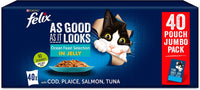 Thumbnail for as Good as It Looks Ocean Feasts Cat Food 100 G (Pack of 40)