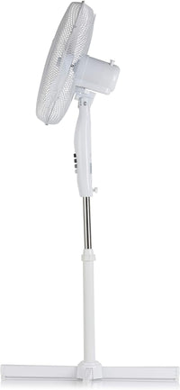 Thumbnail for S40011 Portable 16 Inch Oscillating Pedestal Fan with Adjustable Tilt Angle and Height, 3 Plastic Blades, 3 Speed Settings, Carry Handle, White