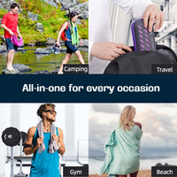 Thumbnail for BAGAIL Microfibre Travel Towel, Perfect Camping Towel, Swimming Towel and Beach Towel, Quick Dry - Super Absorbent - Ultra Compact, Great for Sports, Gym, Yoga and Backpacking