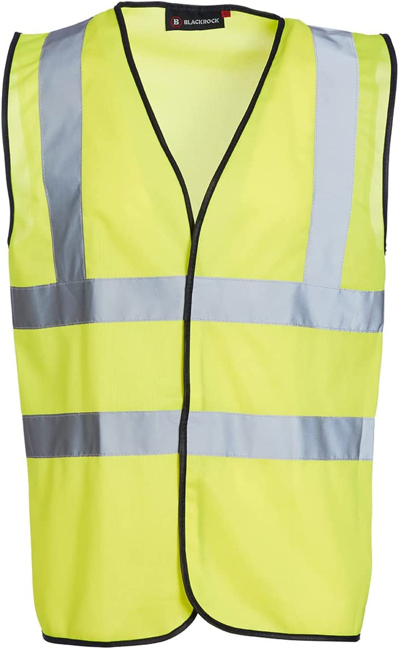 Men'S Hivisible Reflective Jacket High Visibility Waistcoat-Yellow, Large