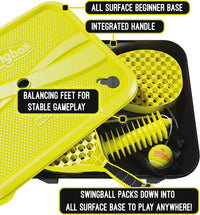 Thumbnail for l PRO All Surface Tennis Ball Game Set, 'S Ultimate Outdoor Family Game for Ages 6+ to Adults, Real Tennis Ball and 2 Power Bats, Superior All Surface Base, Adjustable Height to 1.8M