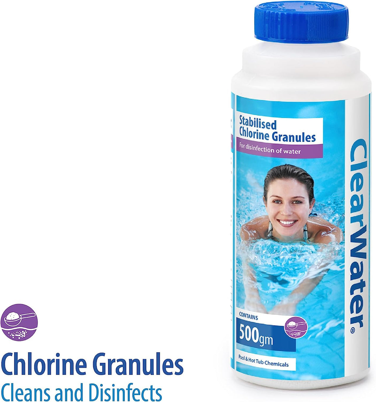 CH0017 Pool Chemical Starter Kit for above Ground Pool and Paddling Pool Water Treatment (Includes Chlorine, Ph Minus, Ph Plus, Algaecide and Test Strips)