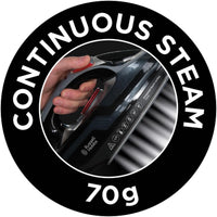 Thumbnail for Power Steam Ultra Iron, Ceramic Non-Stick Soleplate, 210G Steam Shot, 70G Continuous Steam, 350Ml Water Tank, Self-Clean, Anti-Calc & Anti-Drip Function, 3M Cord, 3100W, 20630