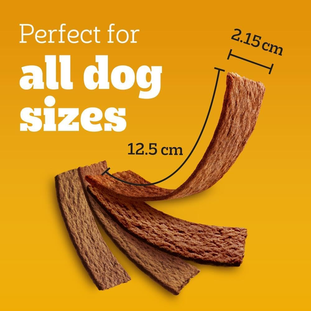 Schmackos Mega Pack 110 Strips Snacks, Dog Treat Multipack with Beef, Lamb and Poultry Flavours, 790 G (Pack of 1)