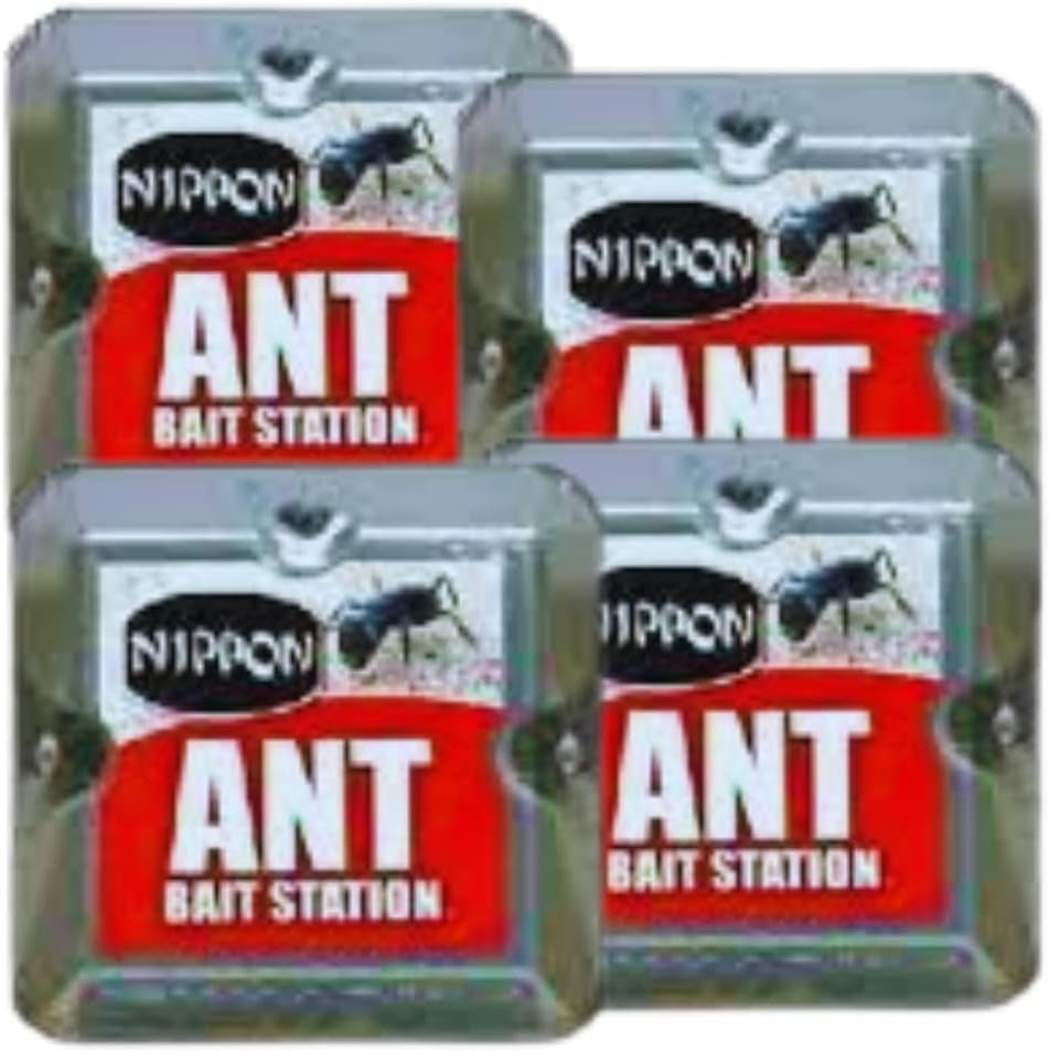 2 X Nippon Ant Bait Station Twin - Nippon Ant Killer Ant Bait Station Outdoor, Ant Nest Killer Bait Stations Also Use as Ant Killer Indoor, Home, Garden (Ant Traps)