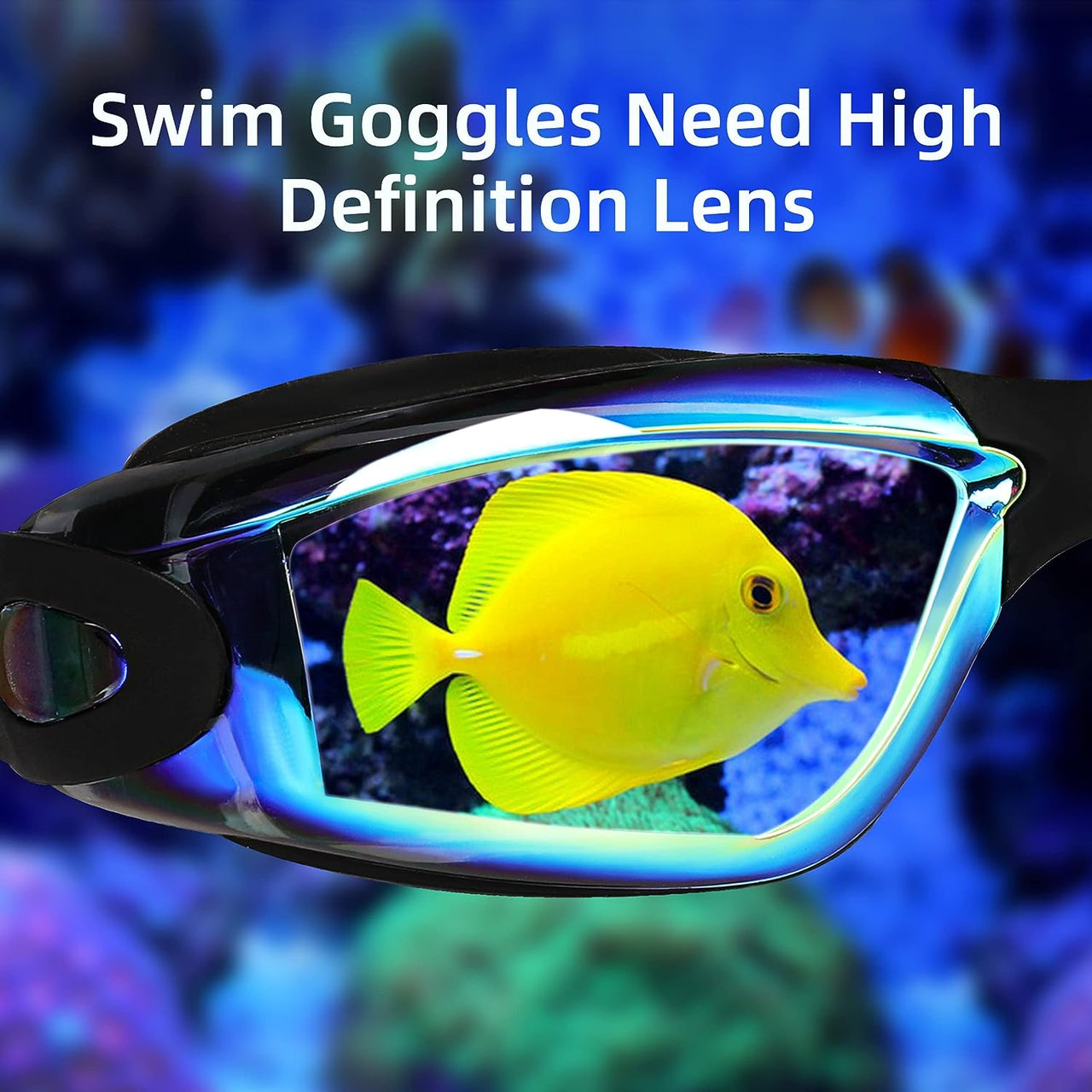 Swim Goggles - 2 Pack Swimming Goggles anti Fog No Leaking for Adult Women Men