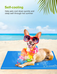 Thumbnail for Dog Cooling Mat Medium 65X50Cm, Durable Pet Cool Mat Non-Toxic Gel Self Cooling Pad, Great for Dogs Cats in Hot Summer