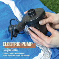 Thumbnail for Milestone Electric Air Pump High Power | British Brand & Safety Certificates | Airbeds Inflatable Mattresses Paddling Pools Balls | 3 Nozzles