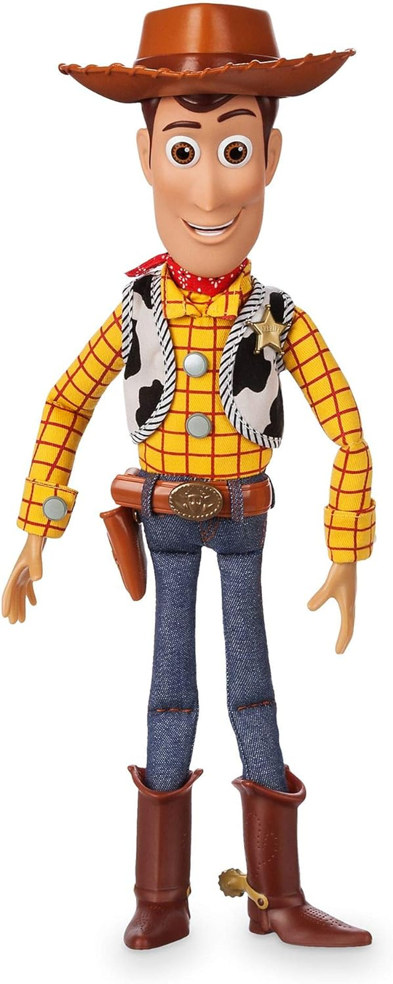 Official Woody Interactive Talking Action Figure from Toy Story 4, 35Cm/15”, Features 10+ English Phrases, Interacts with Other Figures and Toys, Laser Lights, Suitable for Ages 3+