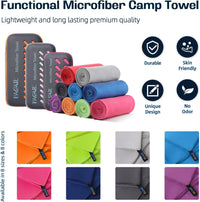 Thumbnail for BAGAIL Microfibre Travel Towel, Perfect Camping Towel, Swimming Towel and Beach Towel, Quick Dry - Super Absorbent - Ultra Compact, Great for Sports, Gym, Yoga and Backpacking