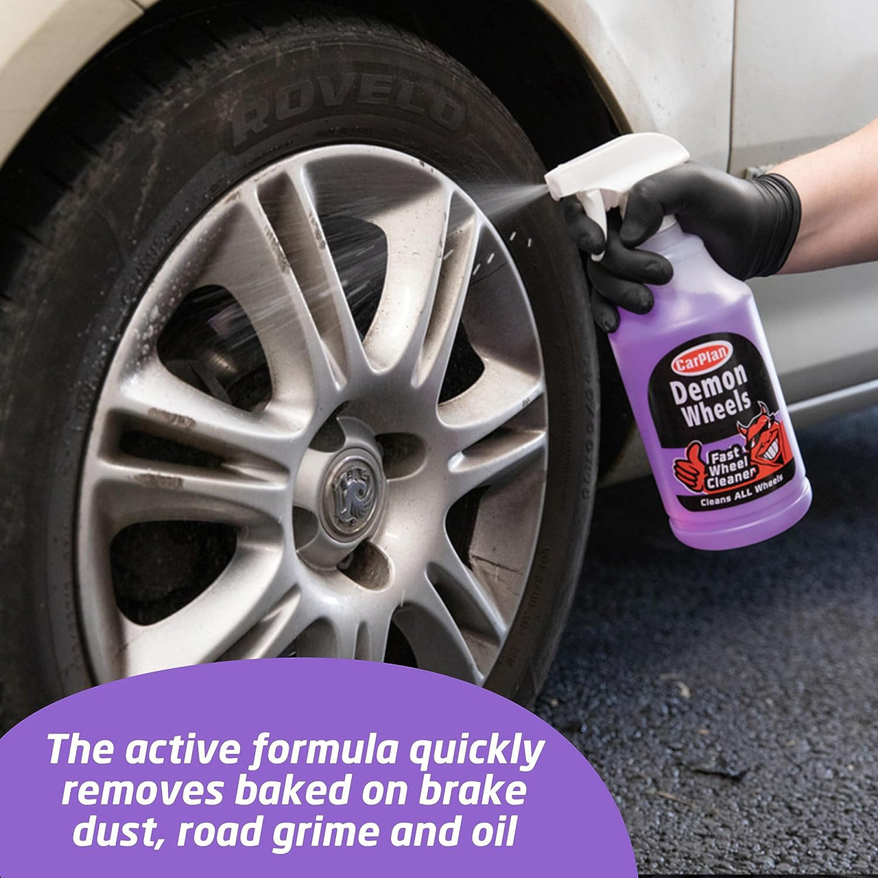 Demon Universal Wheel Cleaner Brake Dust Dirt Remover, 1 L