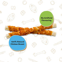 Thumbnail for - Chewy Twists with Chicken - Dog Treats - Made with 100% Natural Chicken Breast Meat - 320 Grams - Gluten Free Dog Treats (Case of 3)