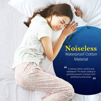 Thumbnail for Cotton Single Waterproof Mattress Protector Single Bed Mattress Protector Non Noisy-Super Absorbent-Anti Allergy Waterproof Single Mattress Protector Waterproof Single Waterproof Sheet Fitted