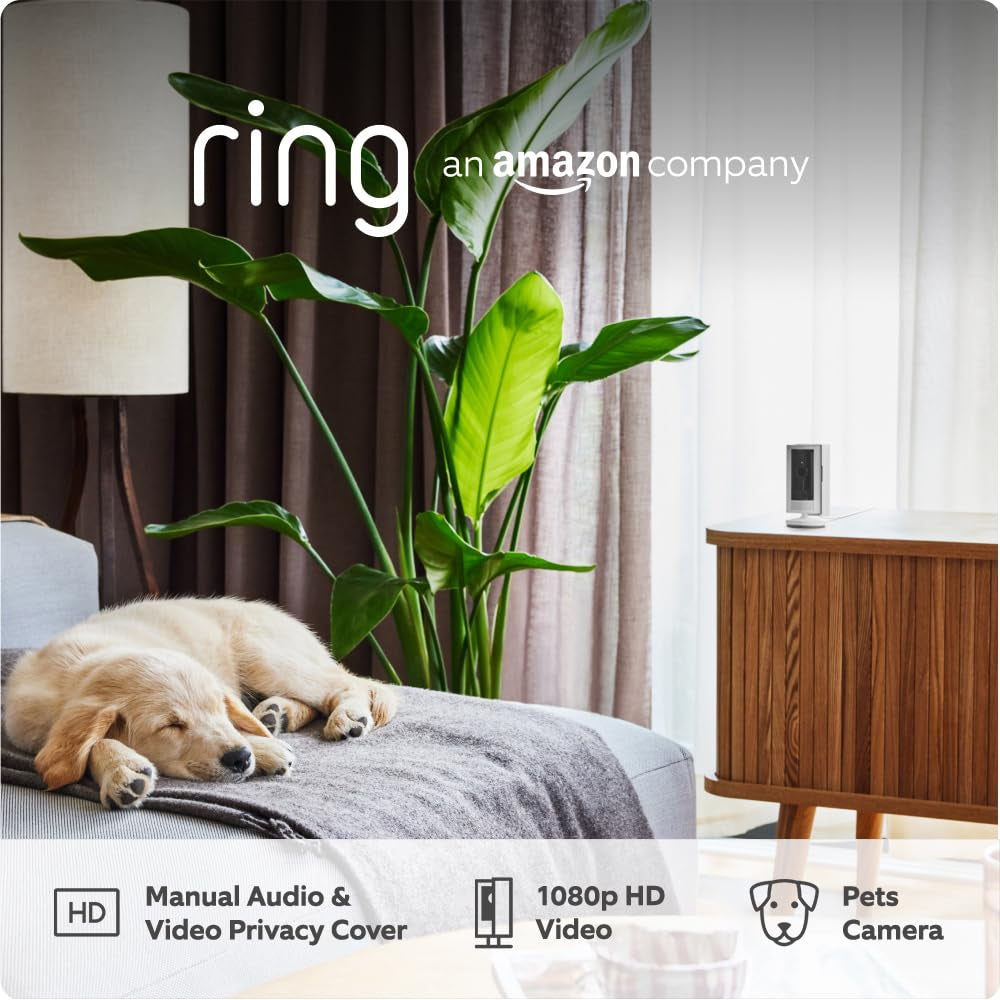 Indoor Camera (2Nd Gen) by Amazon | Plug-In Pet Security Camera | 1080P HD, Two-Way Talk, Wifi, Privacy Cover, DIY | Alternative to CCTV System | 30-Day Free Trial of  Protect