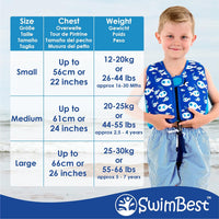 Thumbnail for Swim Vest - Swim Jacket/Buoyancy Aid with Safety Strap for Ages 1.5-7 Years Old with Removeable Floats