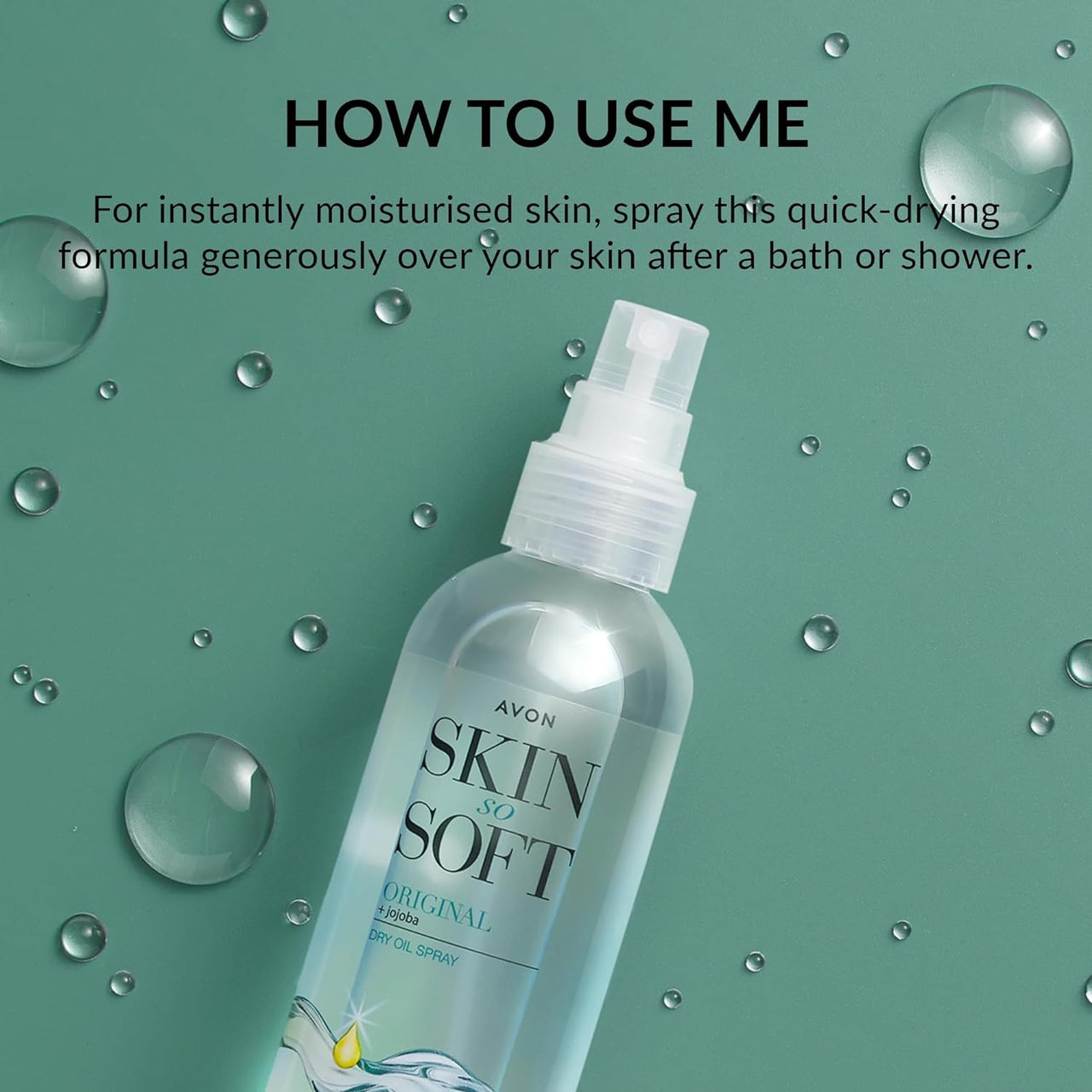 Skin so Soft Dry Oil Spray 150Ml | Locks in Moisture | Formulated with Jojoba Oil and Vitamin E | Quick Dry Formula | Cruelty Free,Clear