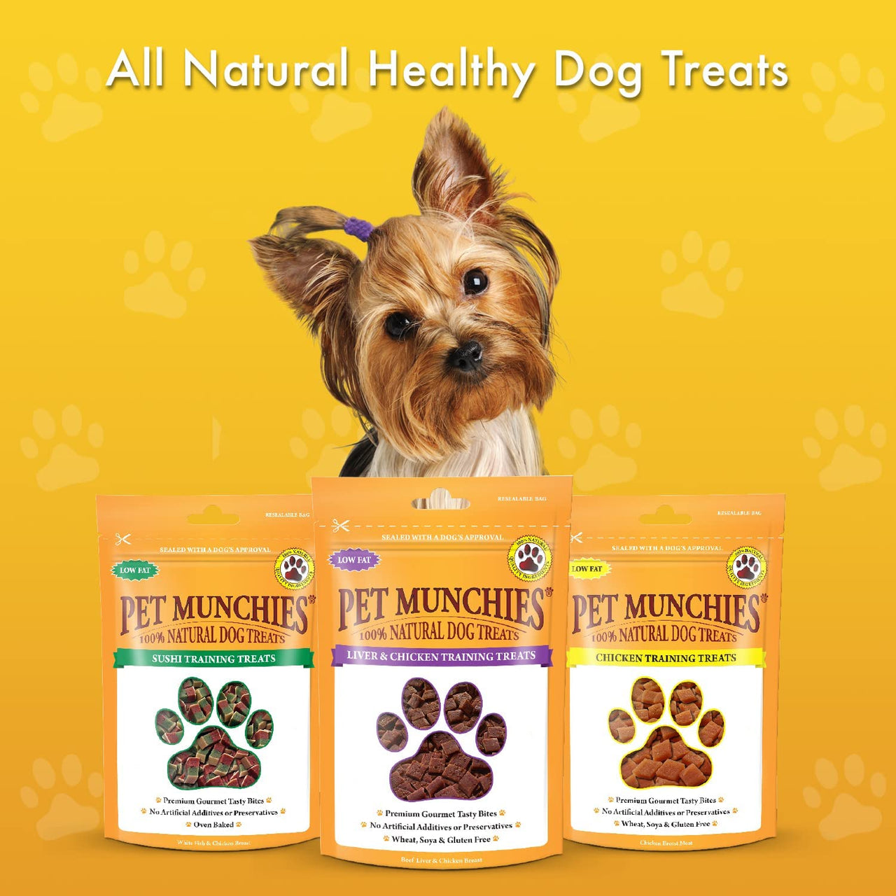 Venison & Beef Liver Dog Training Treats, Grain Free Tasty Bites with Natural Real Meat, Low in Fat 50G