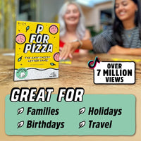 Thumbnail for P for Pizza Board Game: Family Travel Game Great for Adults and Kids | Perfect for Holidays and Camping, Compact and Travel Friendly, Beach Game