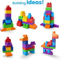 Thumbnail for BLOKS Big Building Bag Building Set with 60 Big and Colorful Building Blocks, and 1 Storage Bag, Toy Gift Set for Ages 1 and Up, DCH55