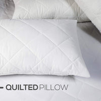 Thumbnail for Pillows 2 Pack Hotel Quality with Quilted Cover (2 Pillows) Filled Pillows for Stomach, Back and Side Sleeper, down Alternative Bed Pillow-Soft Hollow-Fiber Hotel Pillows