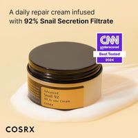 Thumbnail for Advanced Snail 92 All in One Cream, 3.53 Oz/100G | Moisturizing Snail Mucin Secretion Filtrate 92% | Facial Moisturiser, Long Lasting, Deep & Intense Hydration, Korean Skin Care