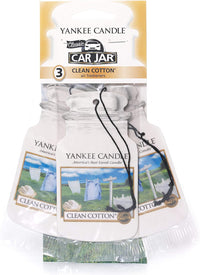 Thumbnail for Car Jar Scented Air Freshener, Clean Cotton, Three Count